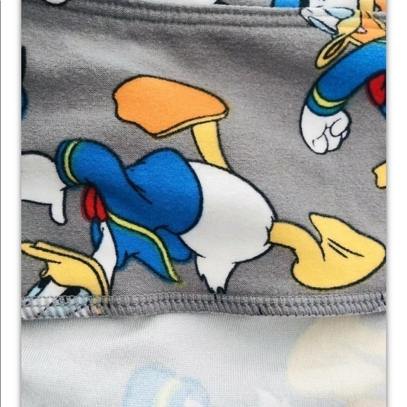 LuLaRoe Disney Leggings Women Tall & Curvy One Size Donald Duck Gray RARE - Picture 6 of 7